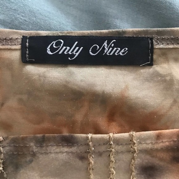 Only Nine Multi Color Print Blouse Size Small - Picture 5 of 5